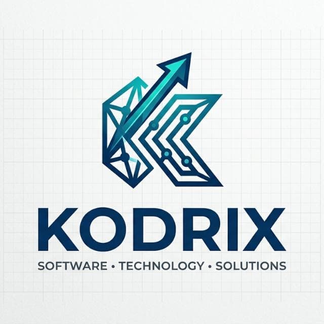 Official Kodrix logo: Software, Technology, Solutions